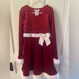 Bonnie Jean Girls size 12 Christmas Dress, worn only once